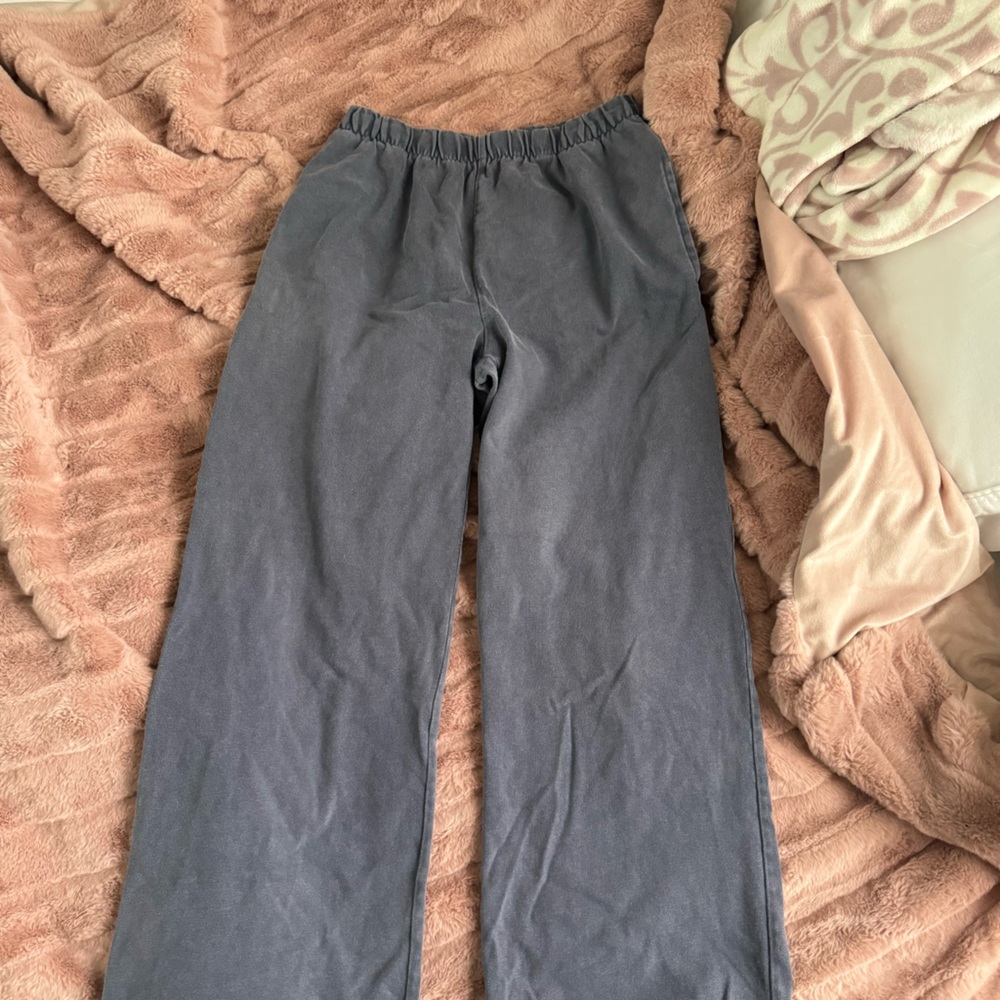 brandy melville purple wide leg sweatpants